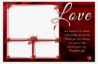 Photobooth Layout Template Png - Love