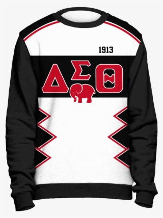 Delta Sigma Theta Initials And Year Black Sweatshirt - Omega Psi Phi Christmas Sweater