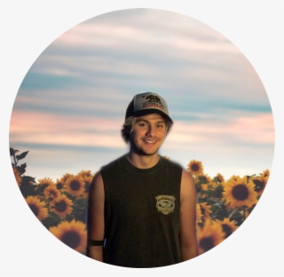 Circle Sticker - Background Sun