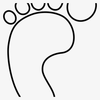 Baby Feet Outline Foot Ba Left Free Vector Graphic - Clip Art
