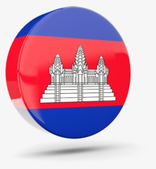 Cambodia Flag Round Png