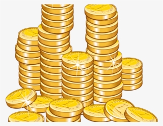 Coin Clipart Golden Coin - Transparent Background Gold Coins Clipart