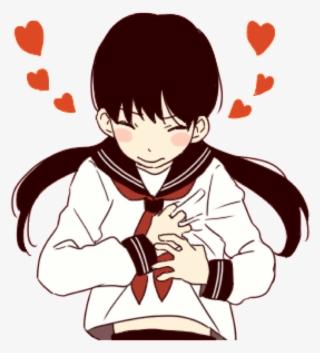 Aesthetic Anime Sticker Animegirl Orig - Dark Anime Aesthetic Png