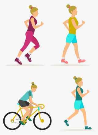 Physical Fitness Centre Icon Woman Transprent Png - Flat Design Exercise Icon