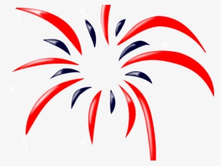 Fireworks Clipart Png Format - Red And White Fireworks