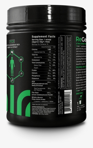Regen[pcr] Cinnamon Cocoa Label Side C - Lauton Nutrition Pre Treino