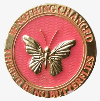 Butterfly If Nothing Changed There'd Be No Butterflies - Emblem