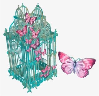 Blue Butterfly Cage
