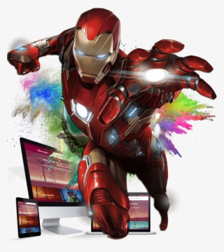 Iron Man Compost Elements - Iron Man Marvel Png