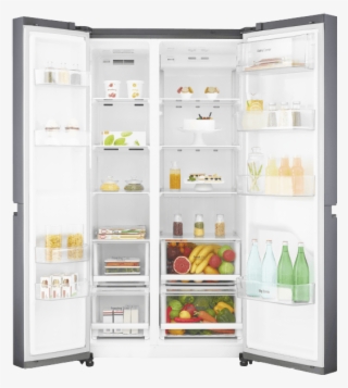 Picture Of Lg Gsb470basz Side By Side Refrigerator - Lg 668l Side By Side Refrigerator
