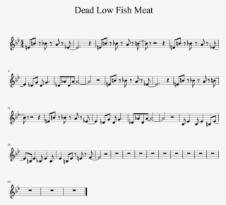 Dead Low Fish Meat Sheet Music 1 Of 1 Pages - Spongebob Kelpy G Sheet Music