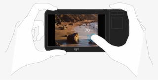 Press, Hold And Slide To Zoom - Iphone