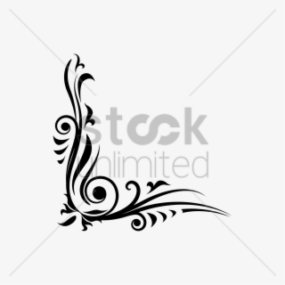 93 Calligraphy Flower Border Designs Png Vector Flowers - Fernsehturm Stuttgart Vector