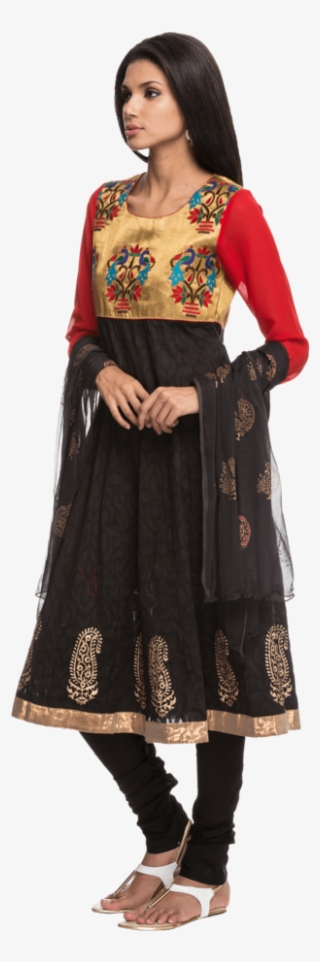 Women Embellished Salwar Kurta - Embroidery - 640x960 PNG Download - PNGkit