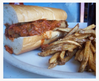Dinos Grill Eggplantparmesansandwich - French Fries