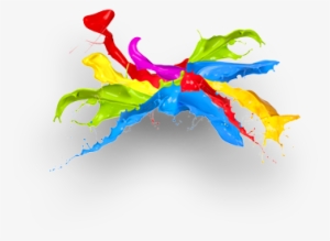 Brand And Information Architecture Intergrated Solutions - Colour Paint Splats