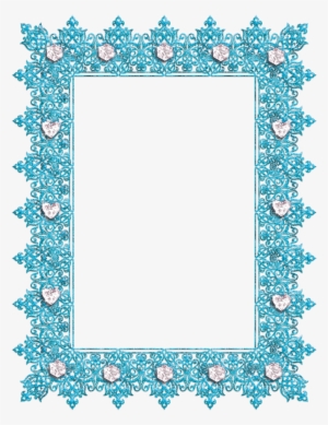 Blue Transparent With Diamonds Gallery Yopriceville - Frames With Diamonds