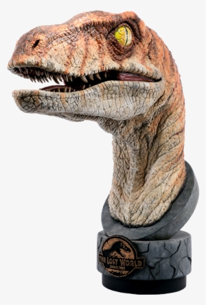 30" Jurassic Park Life-size Bust Male Raptor - Jurassic Park Raptor Model