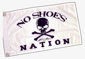 Kenny Chesney No Shoes Nation White Flag-3' X 5' Large - Engel 50 No Shoes Nation Cooler