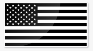 Reflective 6" Usa Black & White Flag Nighttime Visible - Flag Usa