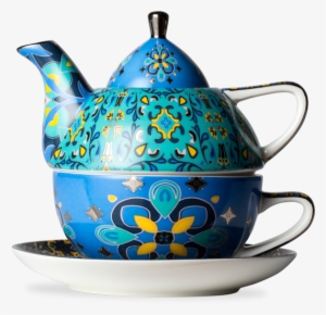 H210zz101 Marigold Magic Aqua Tea For One P1