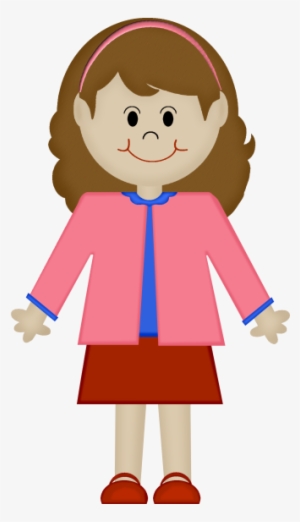 Mom With Brown Hair Clipart