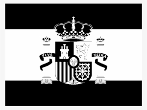 Flag Of Spain Logo Black And White - Spain Logo Png White