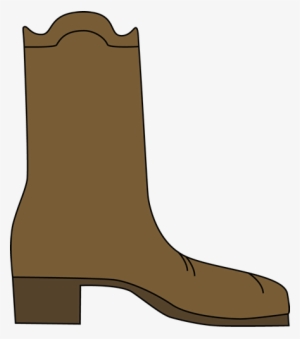 Boots Clipart Brown Boot - Cute Cowboy Boot Clipart