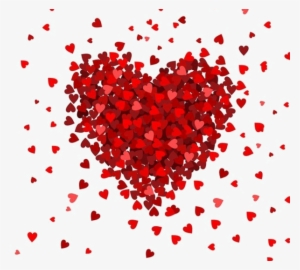 Tubes Coeurs En Png - Red Hearts Print Bag Beach Bag White And Red Handbag