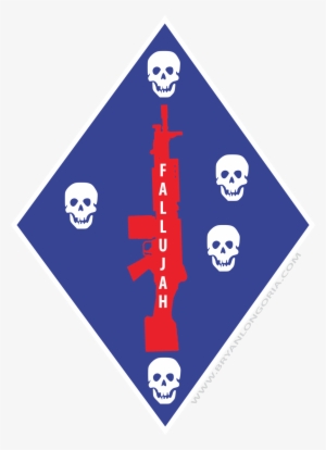 1st Marine Division Unit Logo Fallujah - 1st Marine Division Iraq Logo