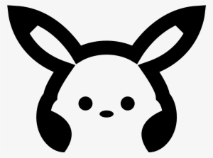 Pokemon Icon - Black White Pikachu Icon