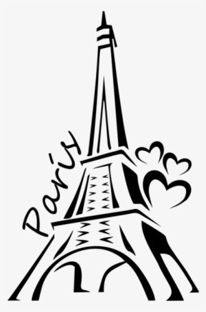 Silueta De Torre Eiffel - Torre De Paris Dibujo