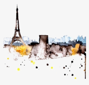 Abstract Watercolor Buildings