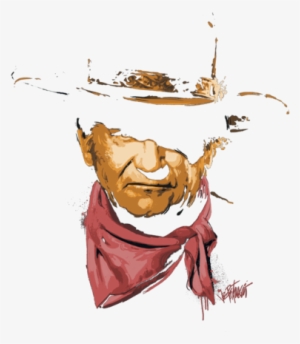 John Wayne Splatter Men's Regular Fit T-shirt - Illustration