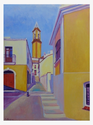 Ascent To Remedios Tower 80 X 60 Cm - Painting