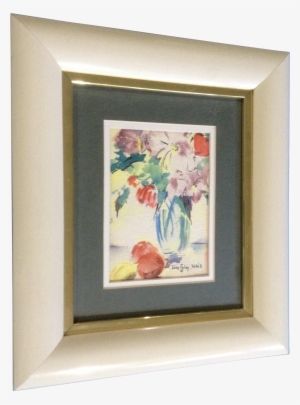 Lucy Foley Nvws, Watercolor Painting Floral Still Life - Picture Frame