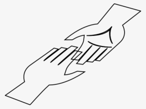 Helping Hand Clipart Black And White