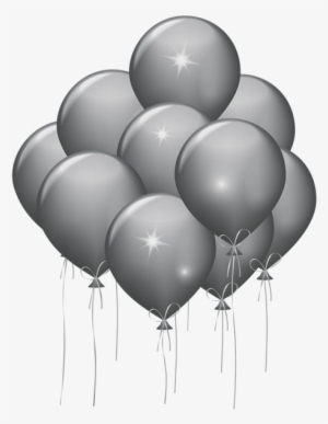 White Balloons Png Download - Gold And Silver Balloons Png