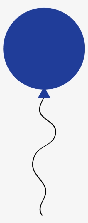 Navy Clipart Balloon - Clip Art Blue Balloon