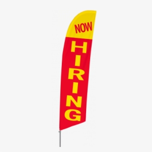 Bowflag Stock Design Now Hiring Flag Banner - Now Hiring Banners