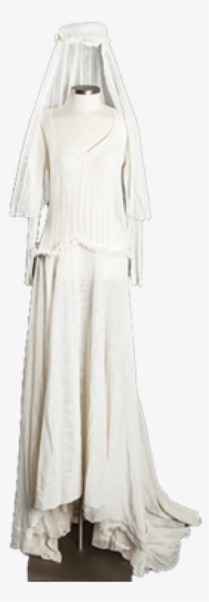 Mosquito Netting Wedding Dress & Veil - Gown