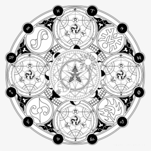 A Magic Circle By Yukishiro-yue On Deviantart - El Circulo De Merlin