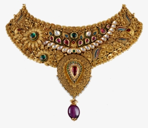 Click To Zoom - Gold Choker Necklace Png