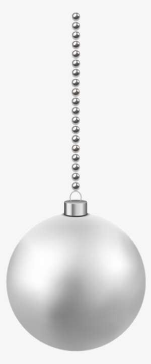 White Christmas Hanging Ball Png Clipart Image - White Christmas Ball Png