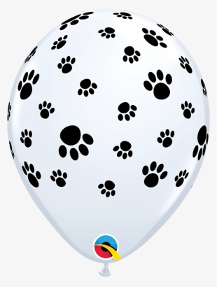 Paw Print Latex Printed Balloons 6pk - Paw Print Balloons