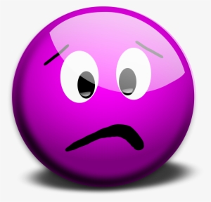 Illustration Of A Purple Smiley Face - Green Smiley Face Png