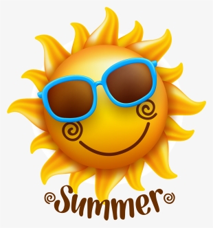 Smiley Face Illustration - Summer Sun