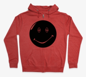 Dazed And Confused Stoner Smiley Face Zip Hoodie - Hoodie