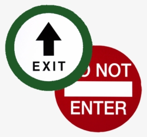Exit / Do Not Enter Decal - Do Not Enter Automatic Door