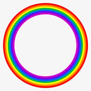 Rainbow Circle Border Clipart - Clip Art